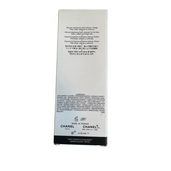 CHANEL LE BLANC INTENSE BRIGHTENING FOAM CLEANSER 5 OZ FRESH NEW SEALED! - Picture 9 of 11